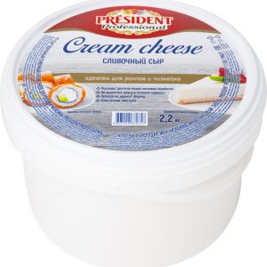 Сыр сливочный, President, cream cheese, 2,2кг Сыр сливочный, President, cream cheese, 2,2кг