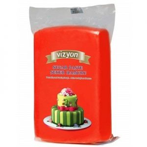 Сахарная мастика, Vizyon, Красная, Турция, 1кг