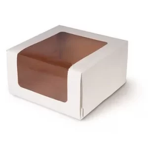 Коробка для торта с окном, 225х225х110мм Коробка для торта с окном, 225х225х110мм